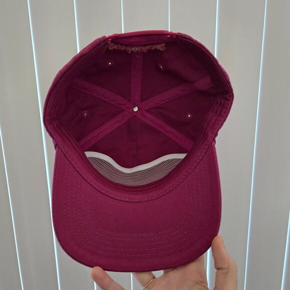 Poppi Soda x Austin Texas Collab Magenta Flat Bill Snapback Hat Patch Embroidery - Picture 5 of 5